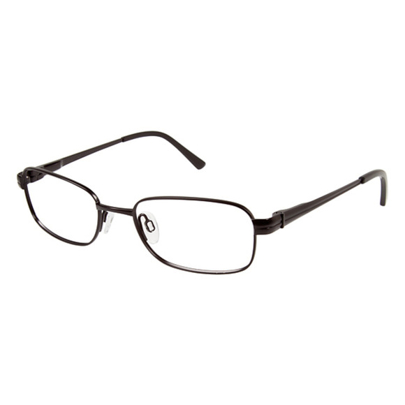 PURITI PT308 MATTE BLACK 100% TITANIUM METAL SUNGLASSES EYEGLASSES FRAME 51-18